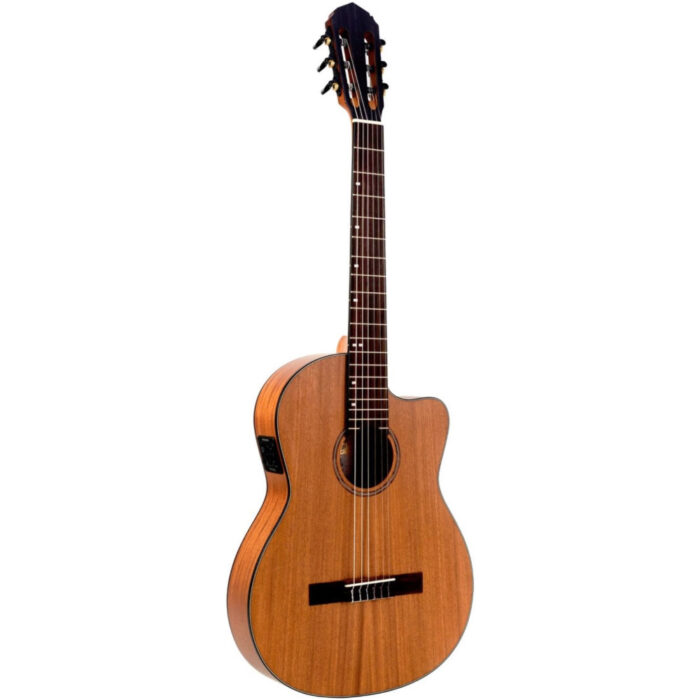 Guitarra Clásica Veelah CCTM Tapa Caoba Cutaway Electrificada