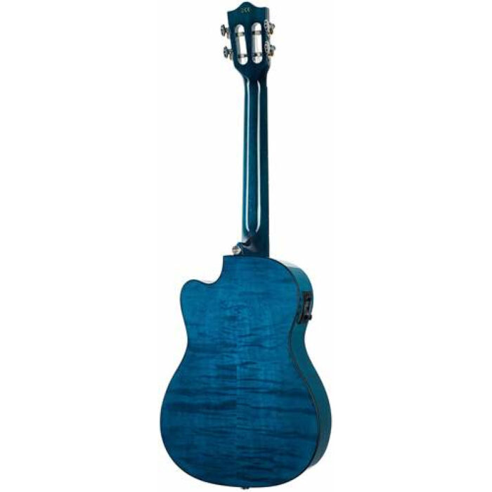 Ukelele Barítono Lanikai LKUQMBKCEB Quilted Maple Electrificado Azul - Imagen 2