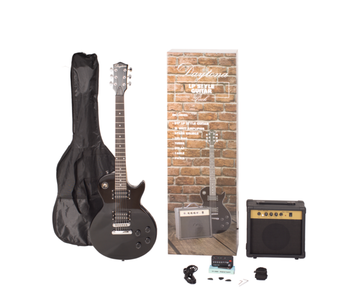 PACK DE GUITARRA ELÉCTRICA DAYTONA TIPO LES PAUL NEGRO - Imagen 2