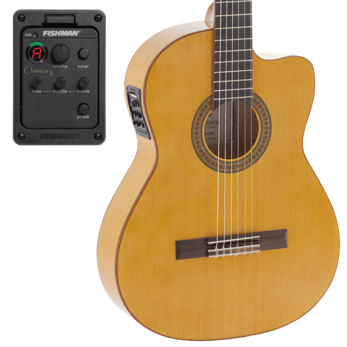 GUITARRA CLÁSICA ADMIRA TRIANA SERIE FLAMENCO ELECTRIFICADA CUTAWAY FISHMAN - Imagen 4