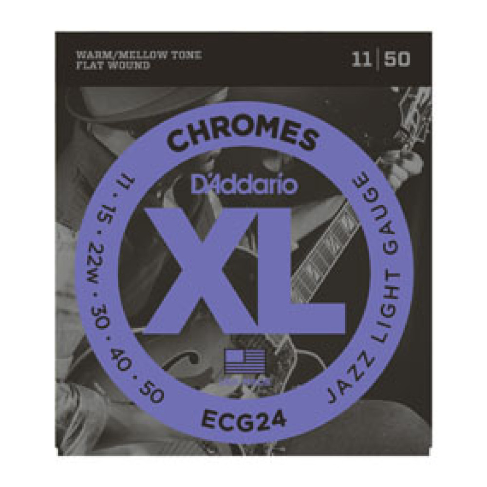 Juego Cuerdas Entorchado Plano Guitarra Eléctrica D’Addario ECG-24 11