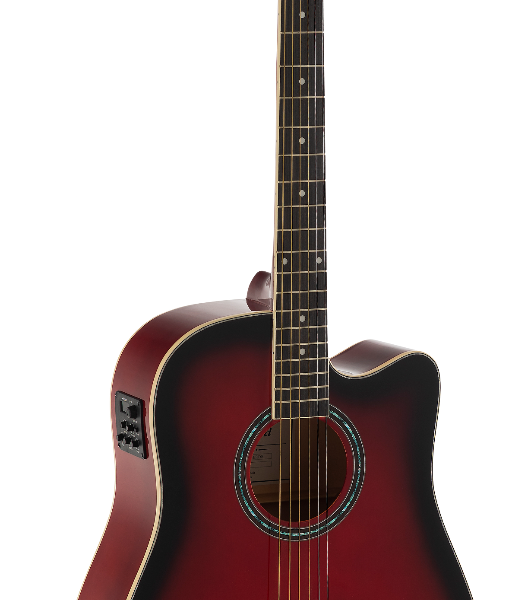 GUITARRA ACÚSTICA ADMIRA TENNESSEE ROJA SATINADA