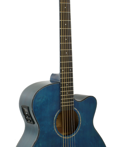 GUITARRA ACÚSTICA DAYTONA MINI JUMBO ELECTRIFICADA AZUL