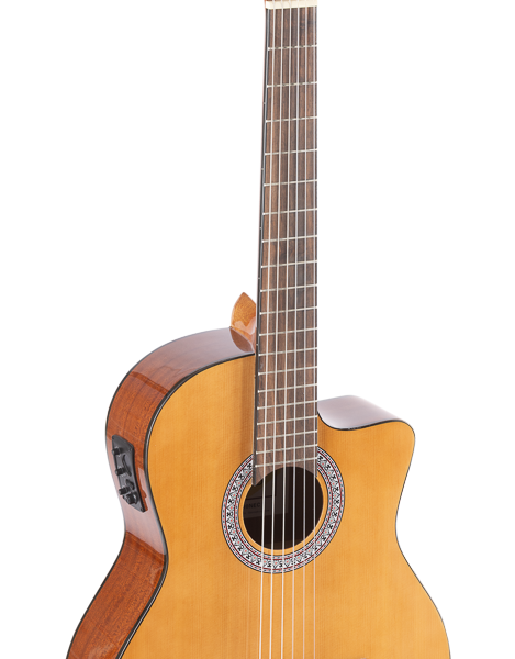 GUITARRA CLÁSICA ROCIO 30 ELECTRIFICADA CUTAWAY NATURAL