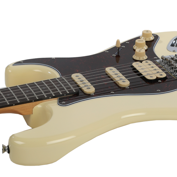 GUITARRA ELÉCTRICA PRODIPE SERIE ST83-RA STRATOCASTER BLANCO VINTAGE