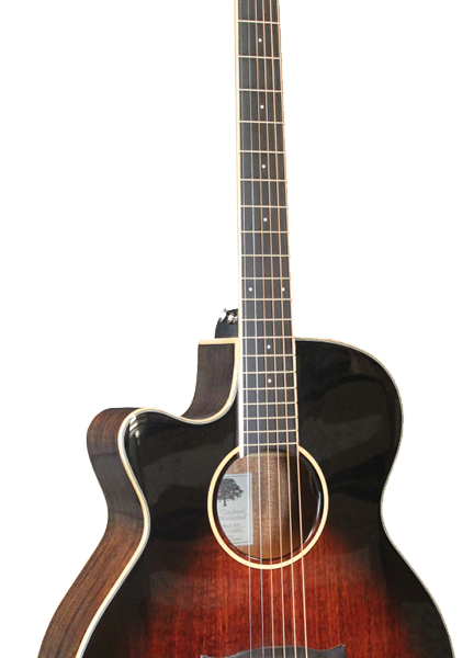 GUITARRA ACÚSTICA ELECTRIFICADA TANGLEWOOD TW4AVBLH MINI JUMBO CUTAWAY ZURDA